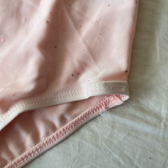 NWOT Young Hearts Pink Glitter Butterfly Swimsuit 7 - Picture 8 of 12